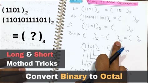 Lec Binary To Octal Conversion Short Method Number System Computer Science Youtube