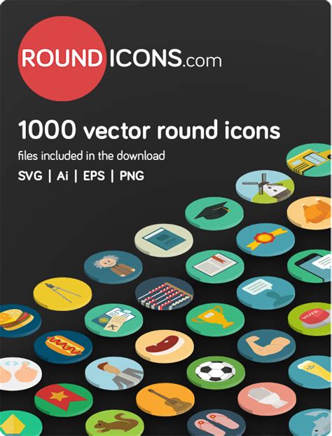 Buy Now Flat Round Icons Set
