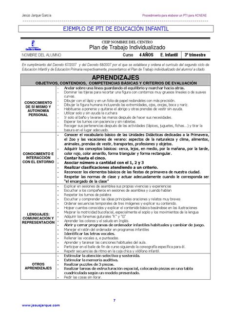 Formato Para Plan De Trabajo