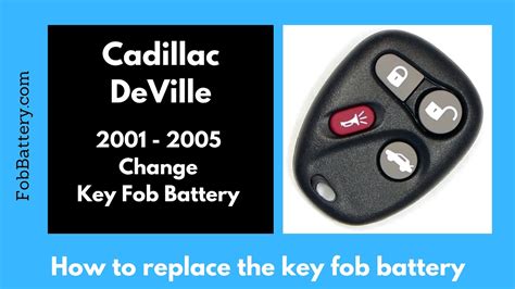 Cadillac Deville Key Fob Battery Replacement Youtube