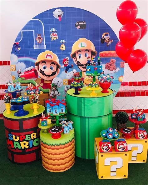 Descubrir 90 Imagen Decoracion Mario Bros Cumpleaños Thptletrongtan