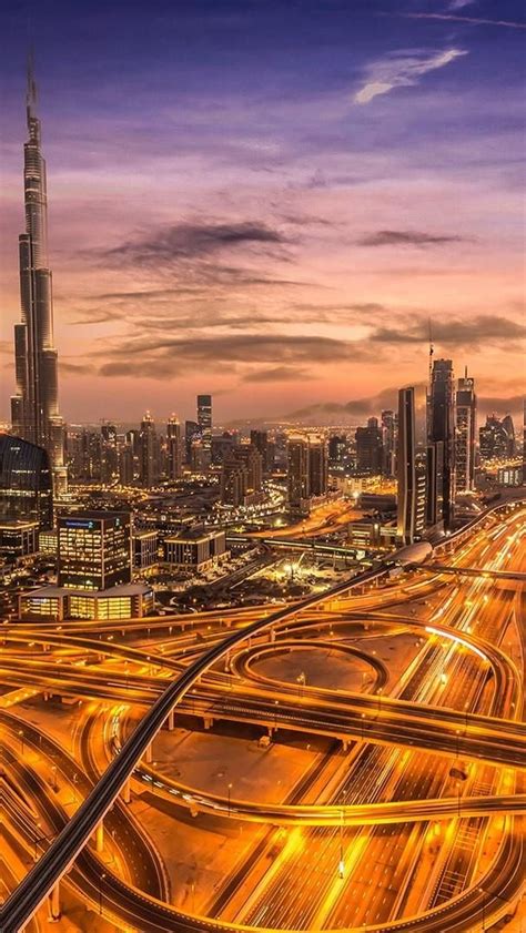 Dubai Skyline Wallpaper Backiee