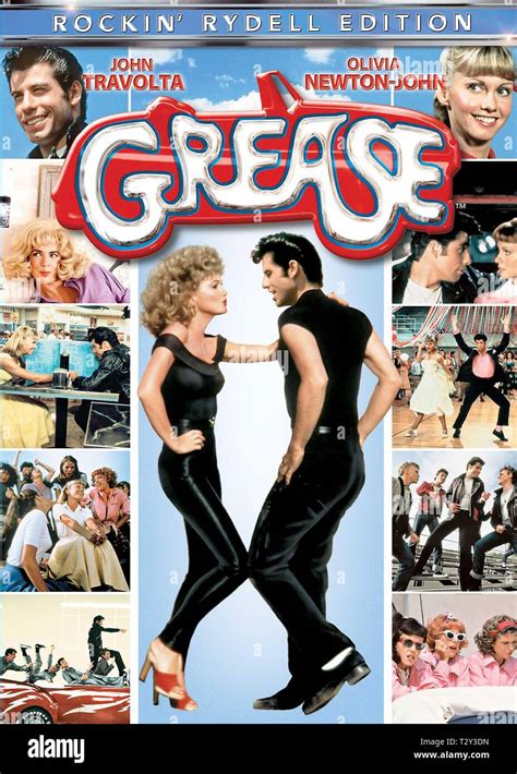 Olivia Newton John John Travolta Poster Grease Stock Photo Alamy