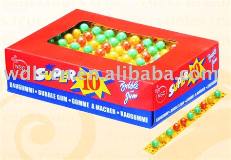 10ct Round Gum Balls Per Card In Display Boxchewing Gum Candy