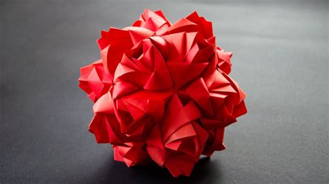 Origami Little Roses Kusudama Youtube