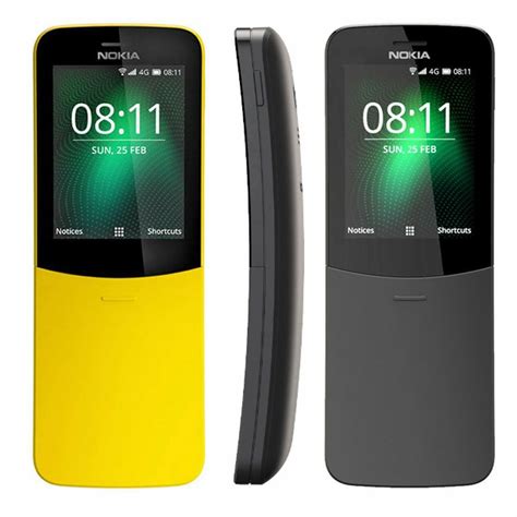 New Nokia 8110 Dual Sim 4gb 512mb Ram 4g Lte Banana Phone Unlocked