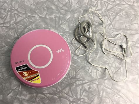 Sony D Ej011 Cd Walkman Portable Discman Player In Pink Tested And Works
