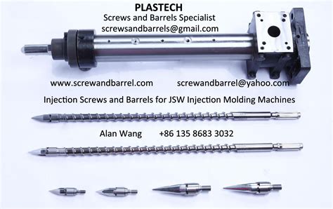 Jsw Injection Screws Barrels Cylinders Screw Tips And Other Front