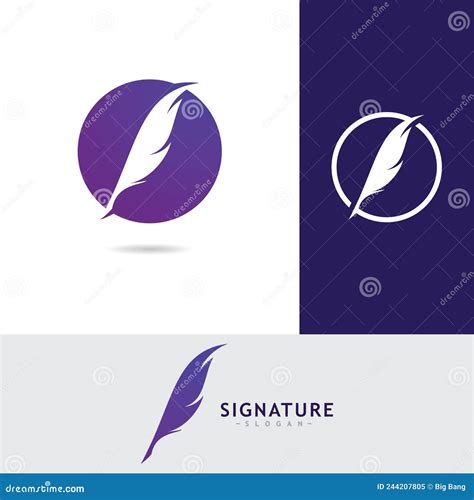 Feather Logo Vector Design Template Stock Vector Illustration Of Bird