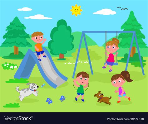 Children Playing In The Park Clipart 10 Free Cliparts Download Images