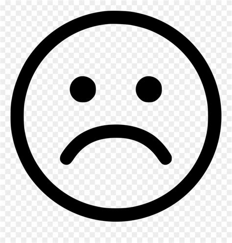 Download Face Sadness Smiley Computer Icons Clip Art Sad Smiley Black