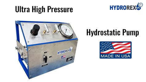 Ultra High Pressure Hydrostatic Test Pump For High Pressure Testing