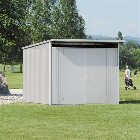 8 X 10 Extra Large Premium Heavy Duty Dark Grey Metal Shed With Double