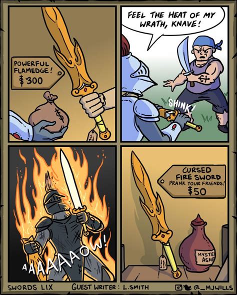 i started making a webcomic all about swords here s what happened next dnd funny funny