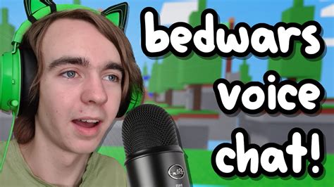 So I Tried To Do Voice Chat Mode In Roblox Bedwars Youtube