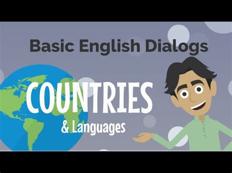 Basic English Dialogs Countries An English ESL Video Lessons