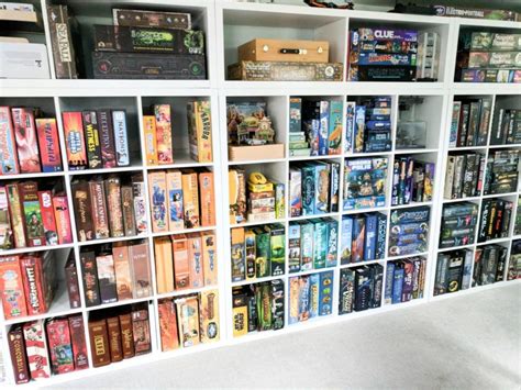 How We Organize And Store Our Board Games Game Room Storage Board Game