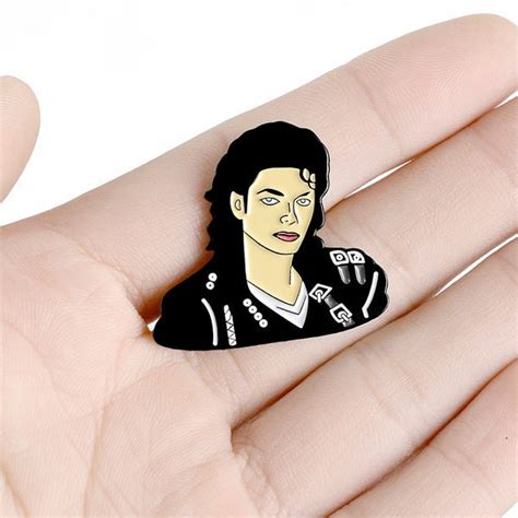 Michael Jackson Pin Enamel Pin Lapel Brooch T Music Etsy