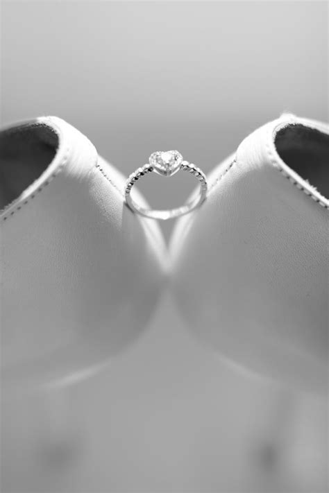 Delicate Details Heart Shaped Engagement Rings Heart Shaped Engagement White Wedding Shoes