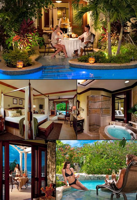 swim up lagoon suites at sandals royal caribbean