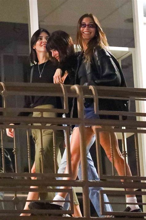 Camila Morrone Has A Girls Night With Hailey Bieber And Kendall Jenner