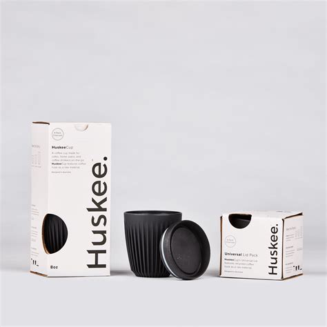 Huskee Coffee Cups Charcoal The Sustainable Coffee Company