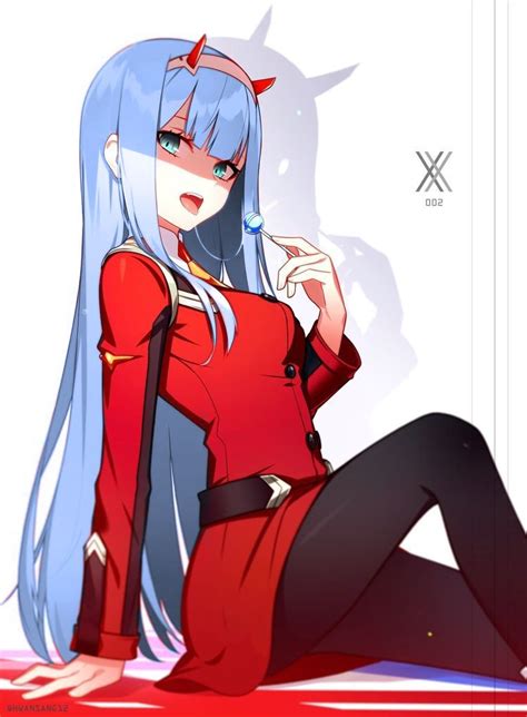 Pin On Blue Haired Zero Two