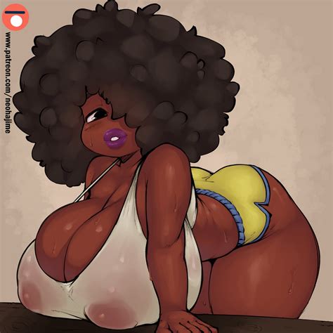 rule 34 1girls breasts cleavage dark skinned female dark skin erect nipples female female only