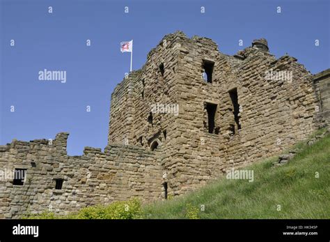 Tynemouth Castle Stock Photo Alamy
