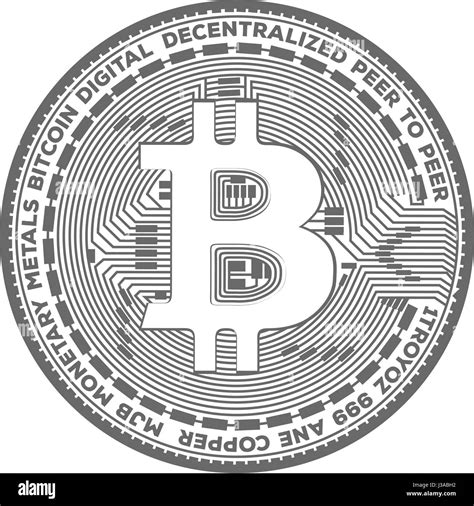 Bitcoin Crypto Coin Symbol Illustration Stock Vector Image And Art Alamy