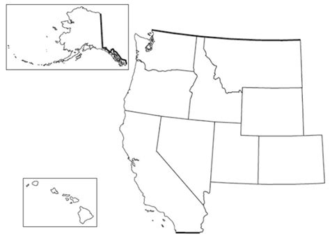 West Region Capitals Abbreviations States Diagram Quizlet