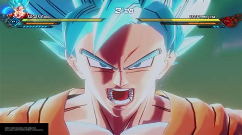 Dragon Ball Xenoverse 2 Super Saiyan Blue Goku Vs Super Saiyan Blue