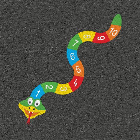 Later it was brought to pcs. Snake Numbers | Playground Markings Direct