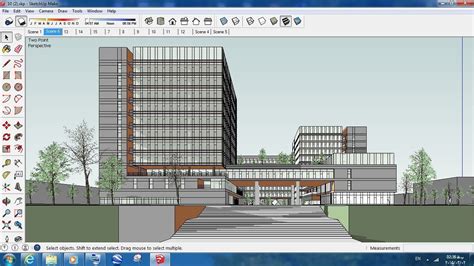 Sketchup Office Building Off2 Free 3d Model Cgtrader