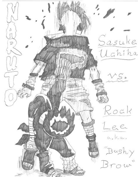 Sasuke Vs Rock Lee By D Blazeproductions On Deviantart
