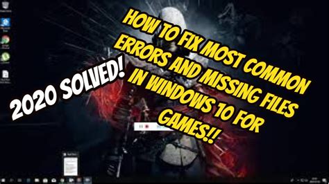 How To Fix All Missing Files And Errors For All Games On Windows 10
