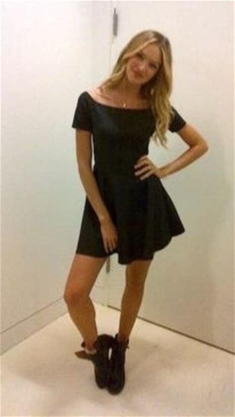 Dress Candice Swanepoel Victorias Secret Model Black
