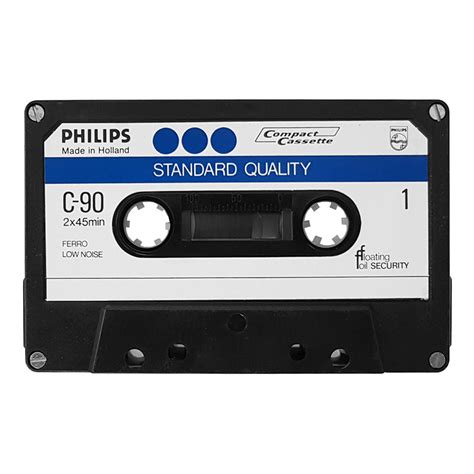 Philips C 90 Ferro Low Noise Blank Audio Cassette Tapes Retro Style Media