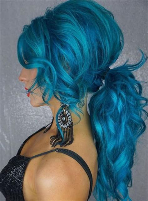 13 Wunderschöne Blaue Haarfarbe Und Frisur Design Ideen Hair Color