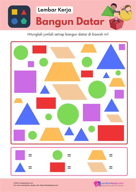 Worksheet Bangun Datar Archives LembarKerja Com