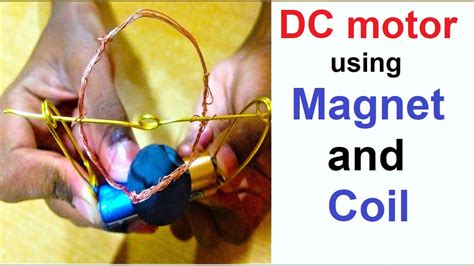 Dc Motor Using Magnet And Coil For School Science Exhibition Working