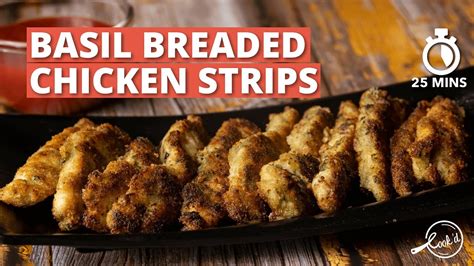 Basil Breaded Chicken Strips Recipe Chicken Recipe How To Make