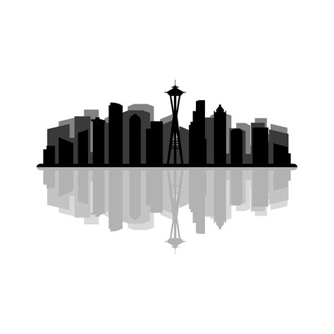 Skyline Seattle By Marco Livolsi Thehungryjpeg