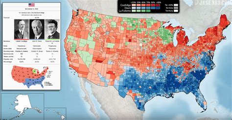 Map Of The Day The Results Of Every Us Presidential Election In