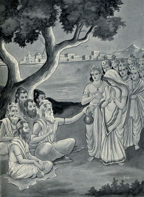 Curse Of Sage To Krishnas Son Samba With Images Hindu Art Indian