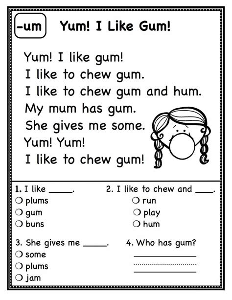 Sample 1st Grade Language Arts Word Families Free Printable