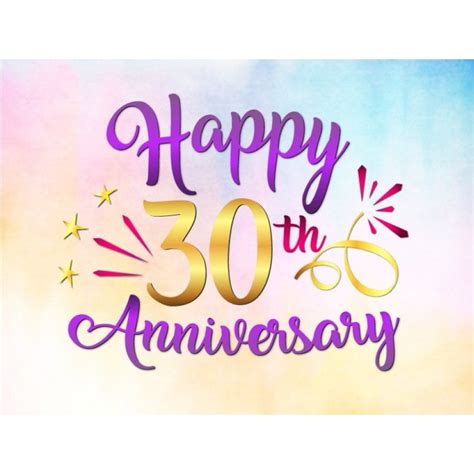 Happy 30th Anniversary Svg Pearl Wedding Thirties Thirty Year T