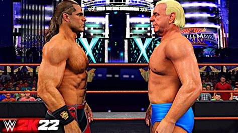 WWE 2K22 SHAWN MICHAELS VS RIC FLAIR CAREER THREATENING MATCH