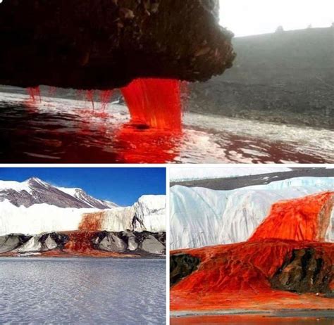 Blood Falls In Antarctica This Water Contains Ferrous Iron Which