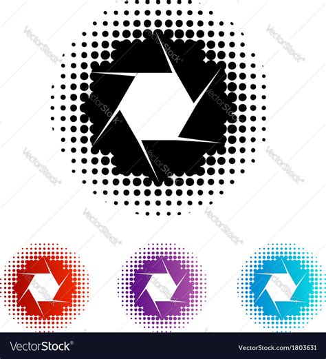 Photography Aperture Logo Royalty Free Vector Image